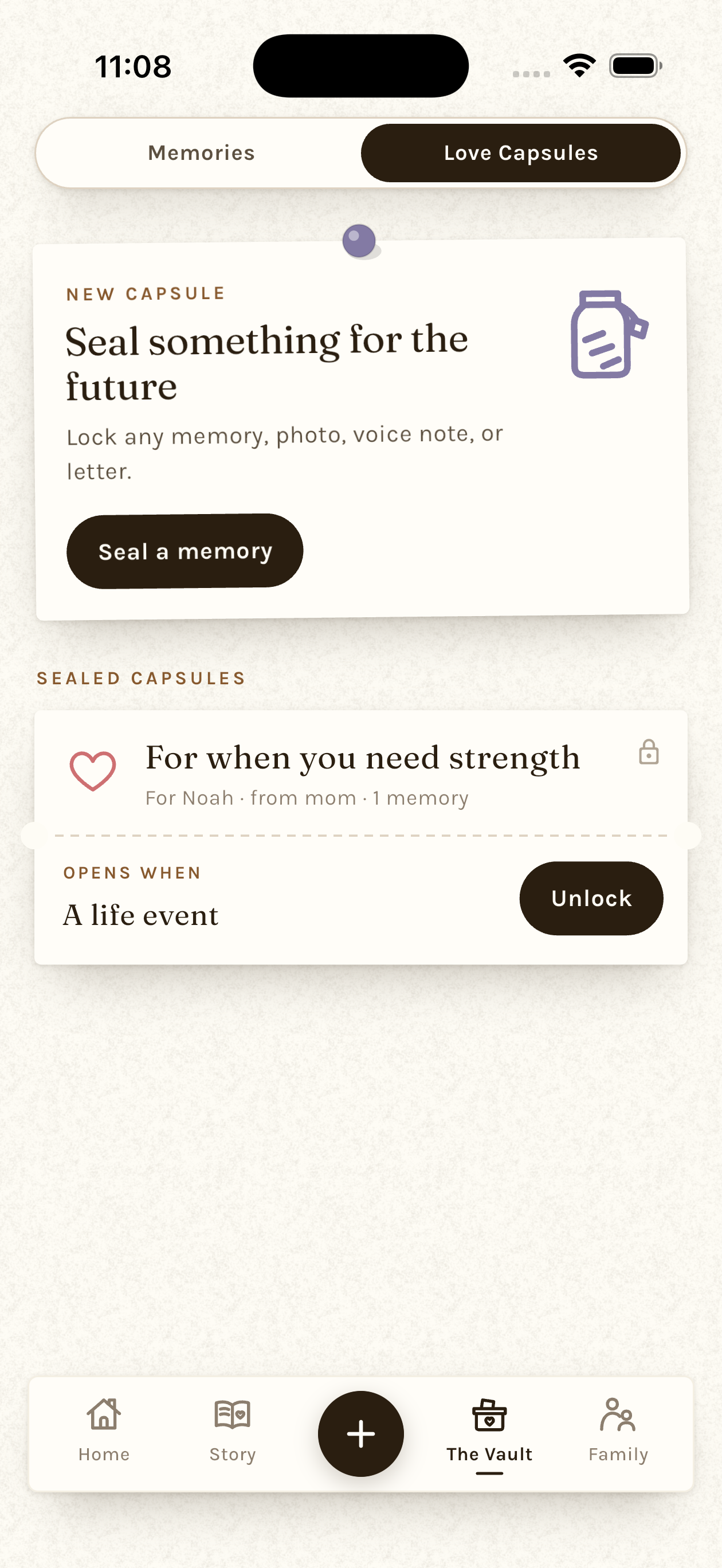 The Days We Keep Time Capsule screen